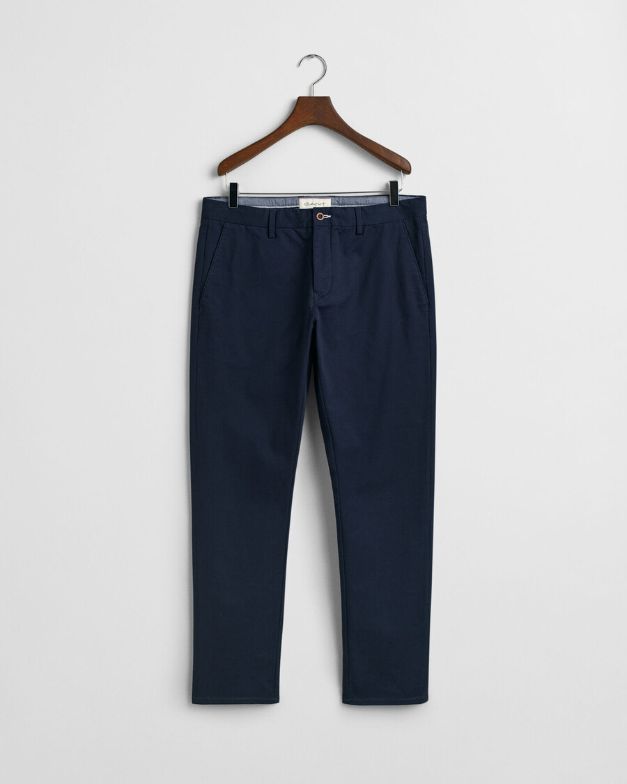 chinosy slim fit - marynarskie