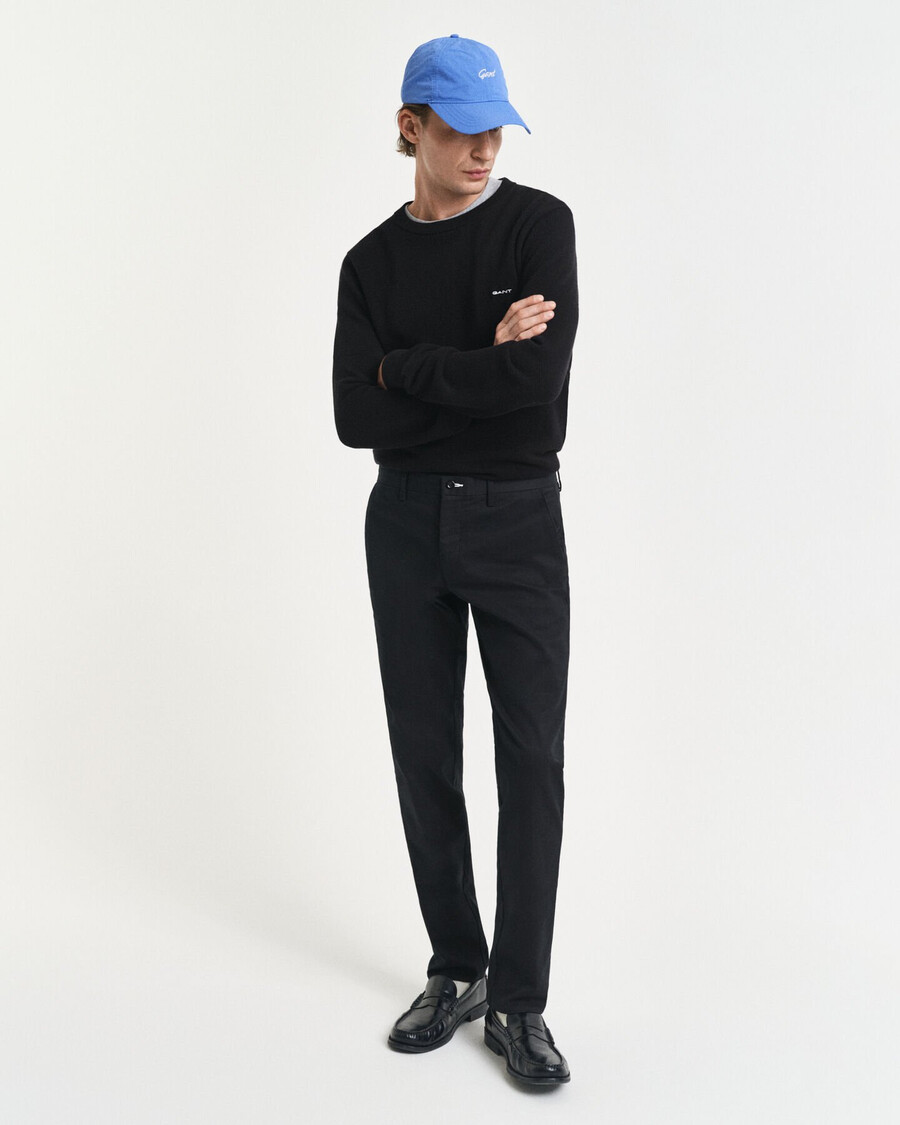 chinosy slim fit – czarne