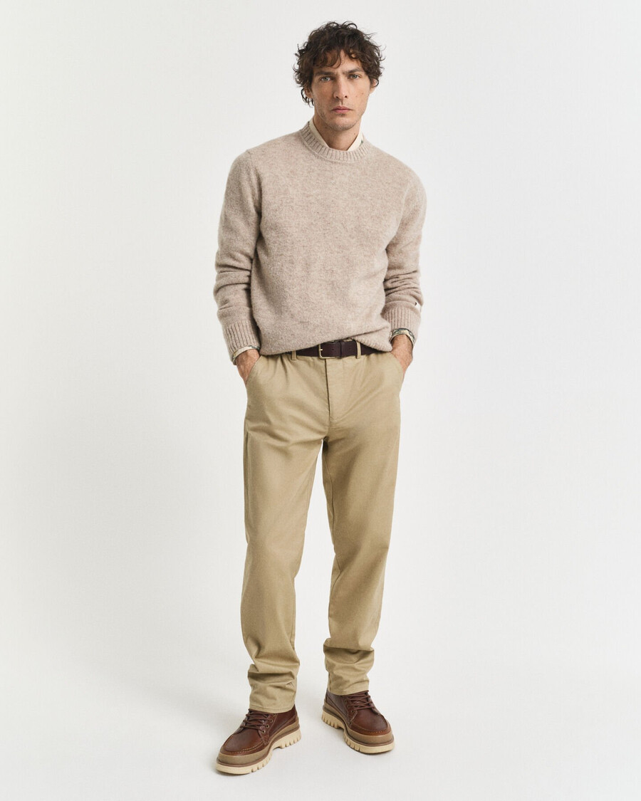 chinosy regular fit - ciemny khaki