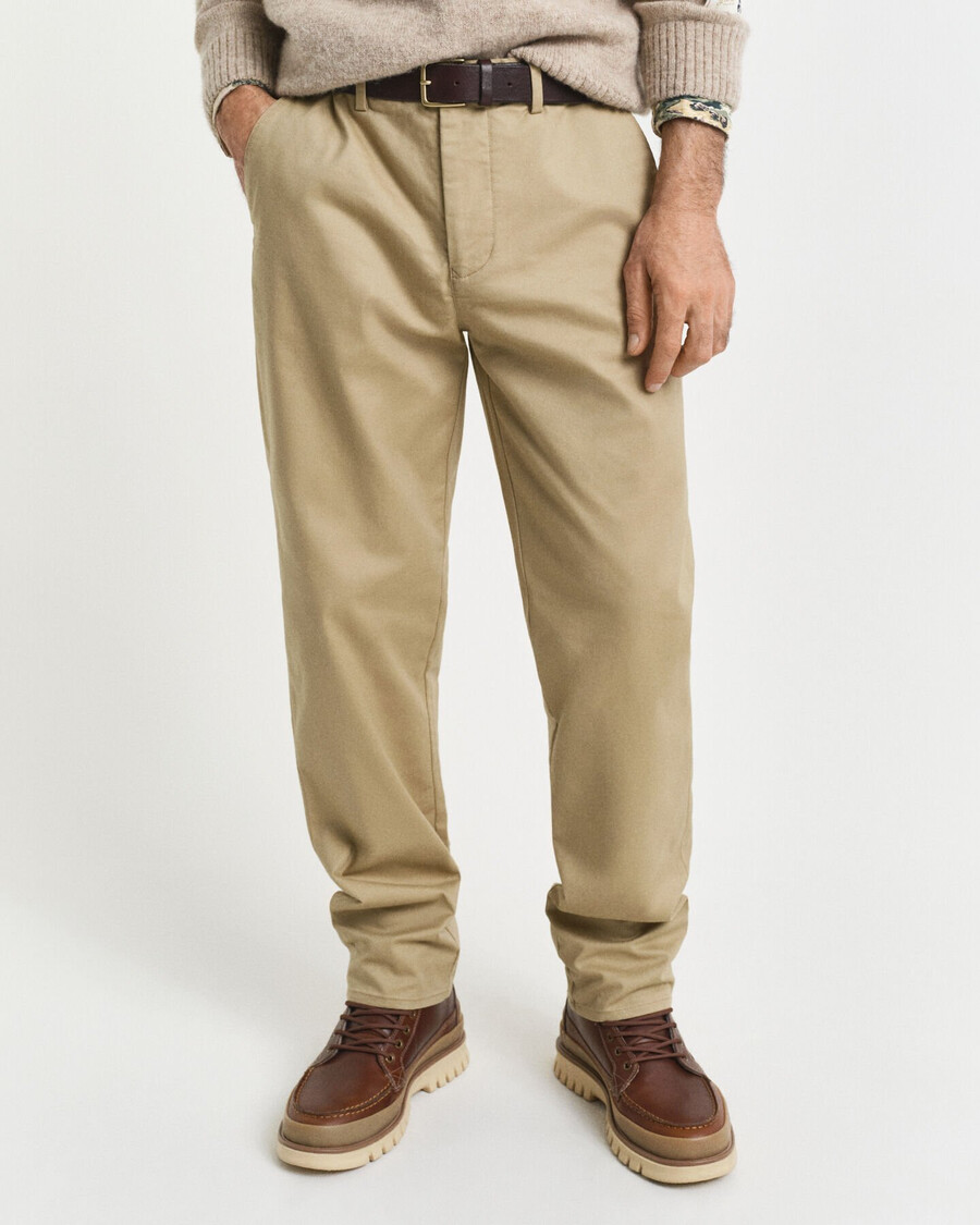 chinosy regular fit - ciemny khaki