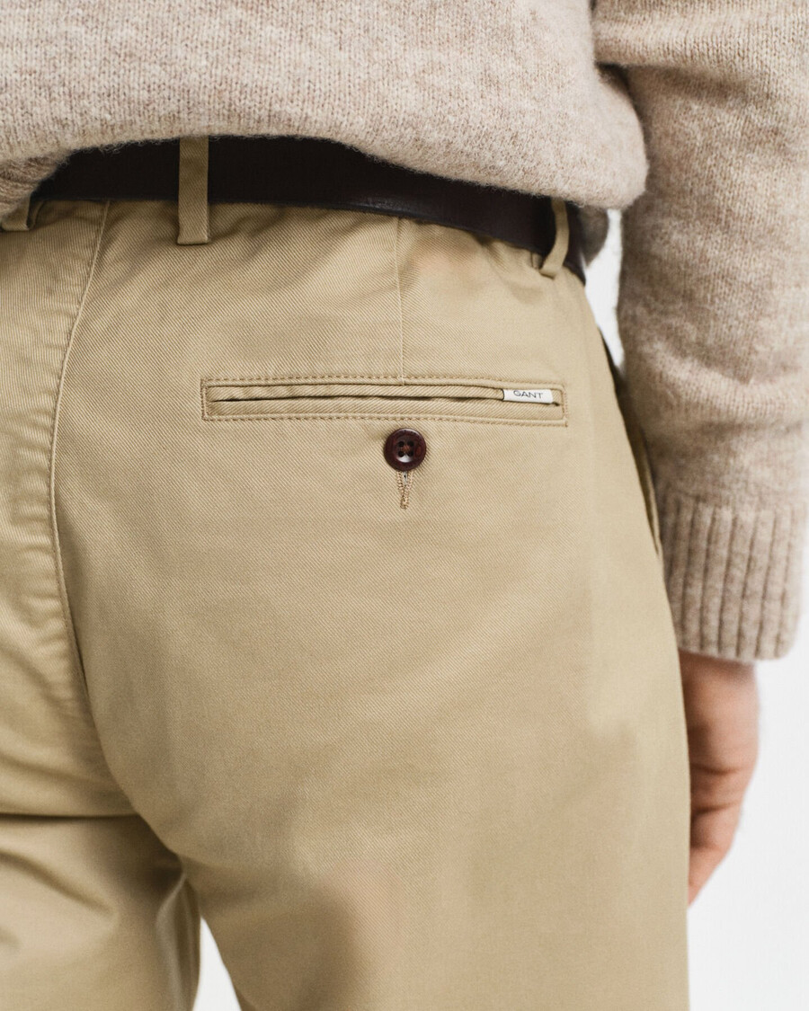 chinosy regular fit - ciemny khaki