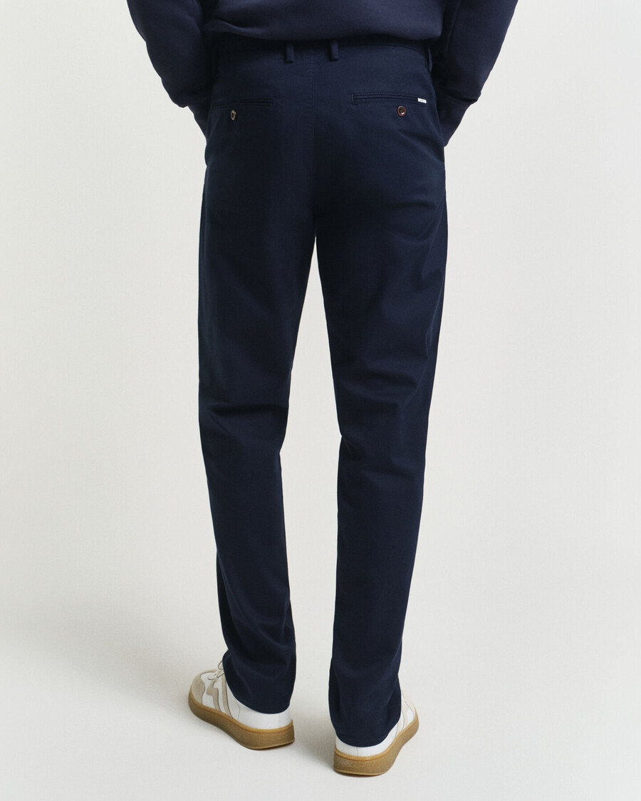 chinosy regular fit - marynarskie