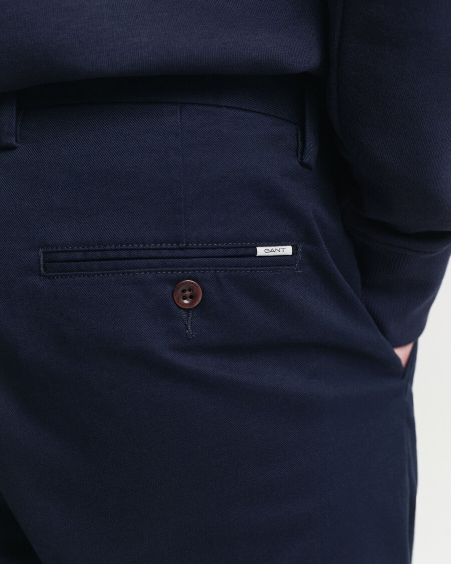 chinosy regular fit - marynarskie