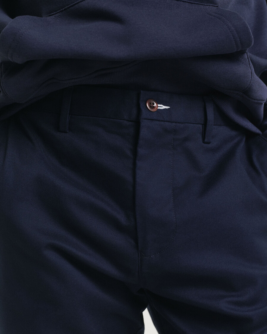 chinosy regular fit - marynarskie