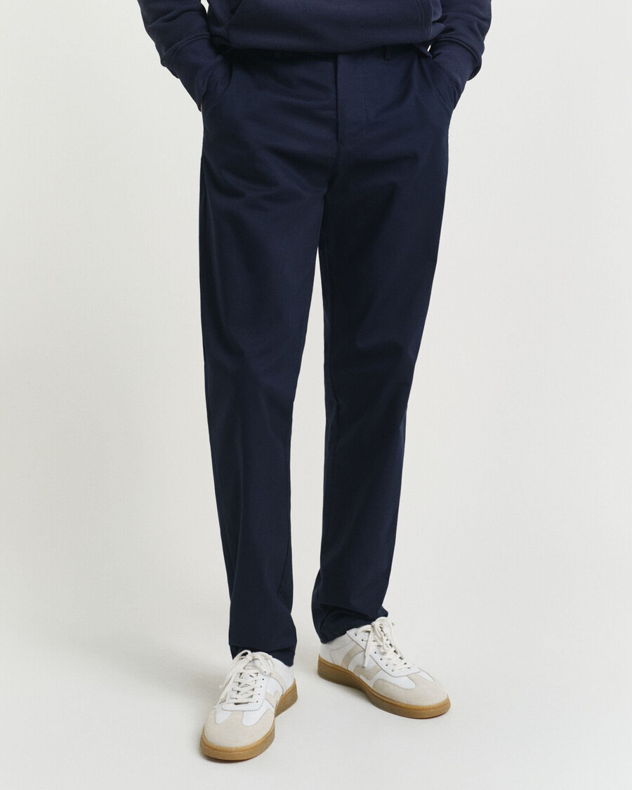 chinosy regular fit - marynarskie