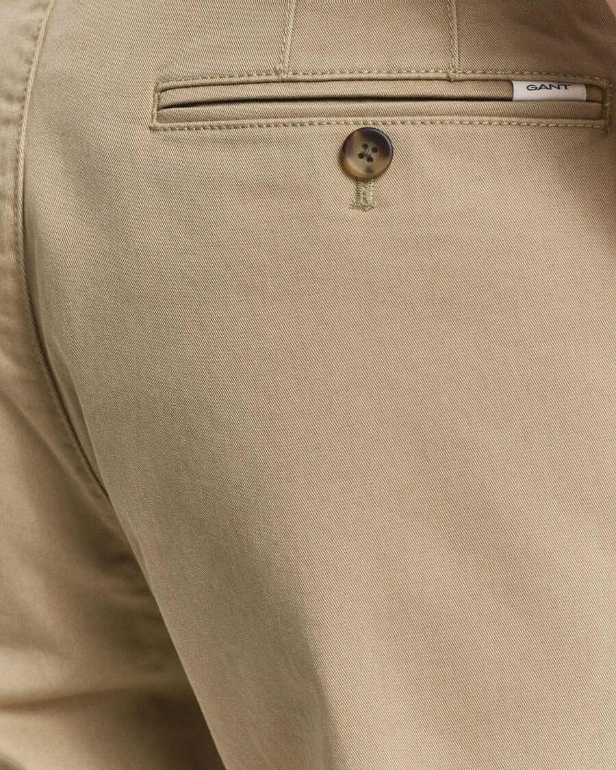regular fit super comfort chinos - ciemny khaki