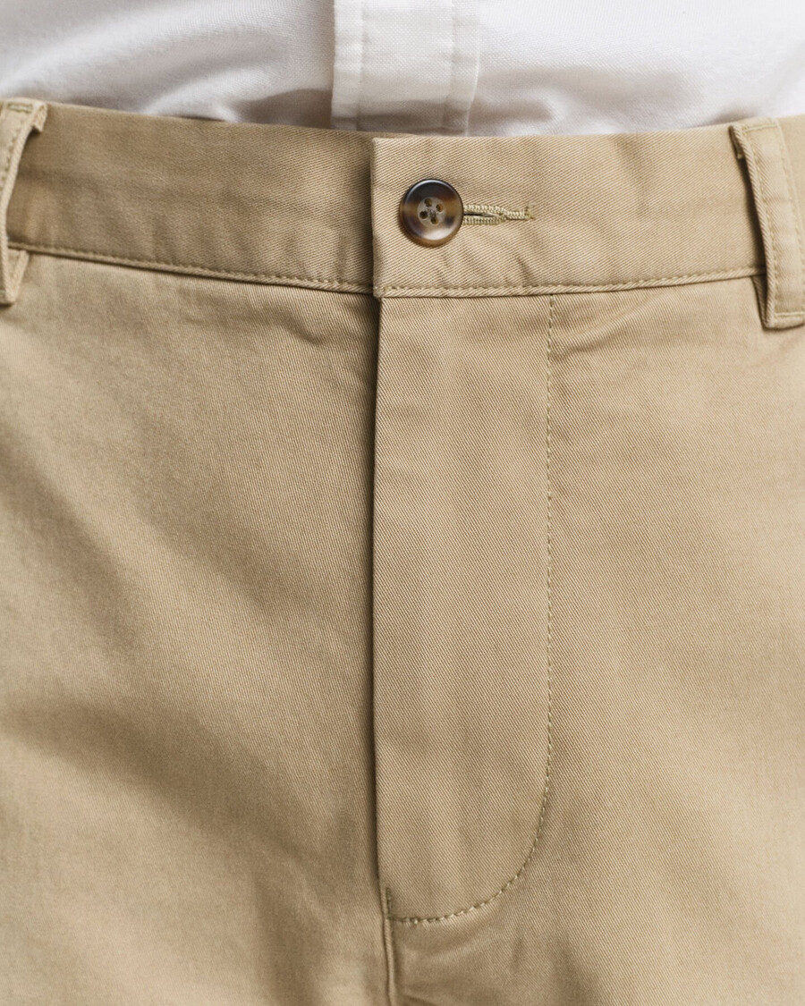 regular fit super comfort chinos - ciemny khaki