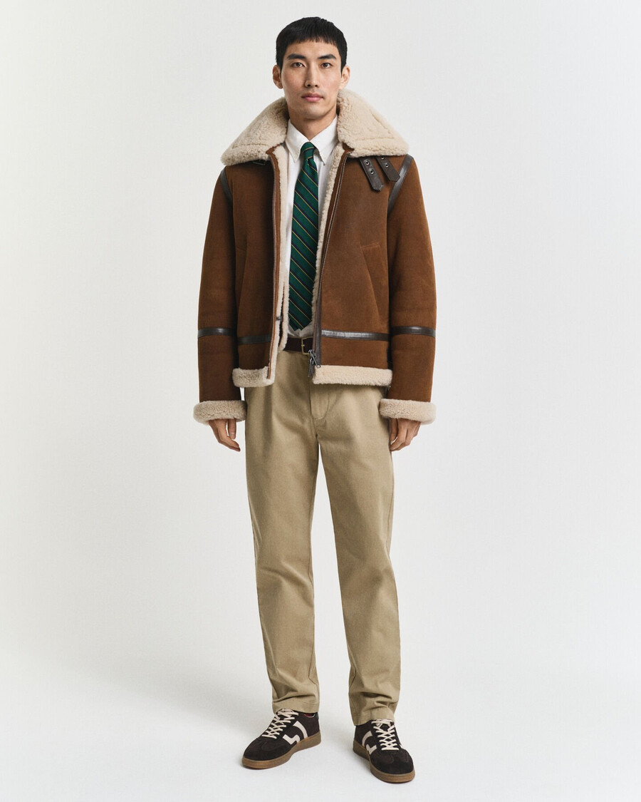 regular fit super comfort chinos - ciemny khaki