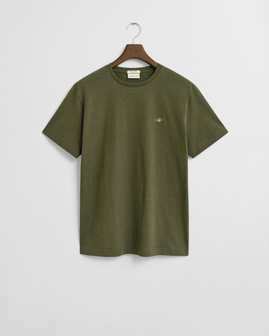 koszulka shield regular fit – khaki green melange