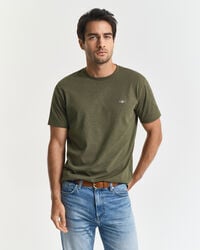 koszulka shield regular fit – khaki green melange