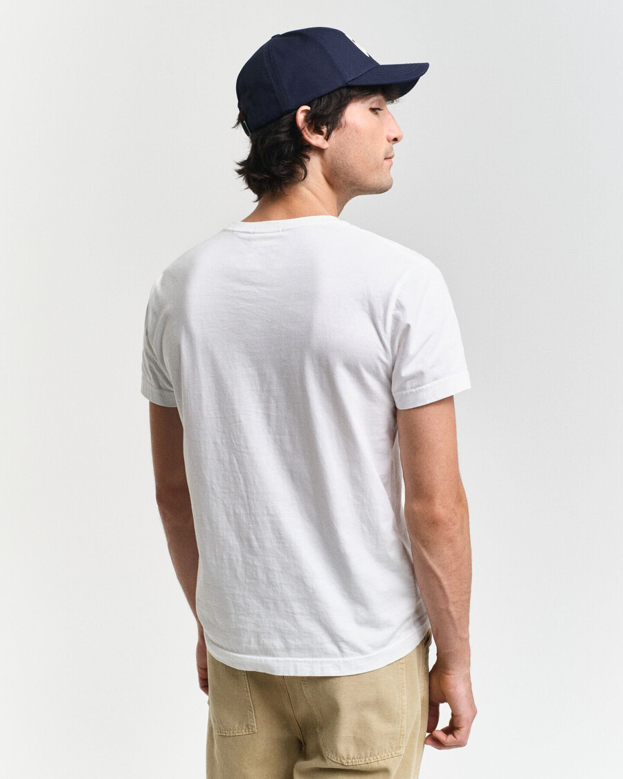 koszulka slim fit shield – biała