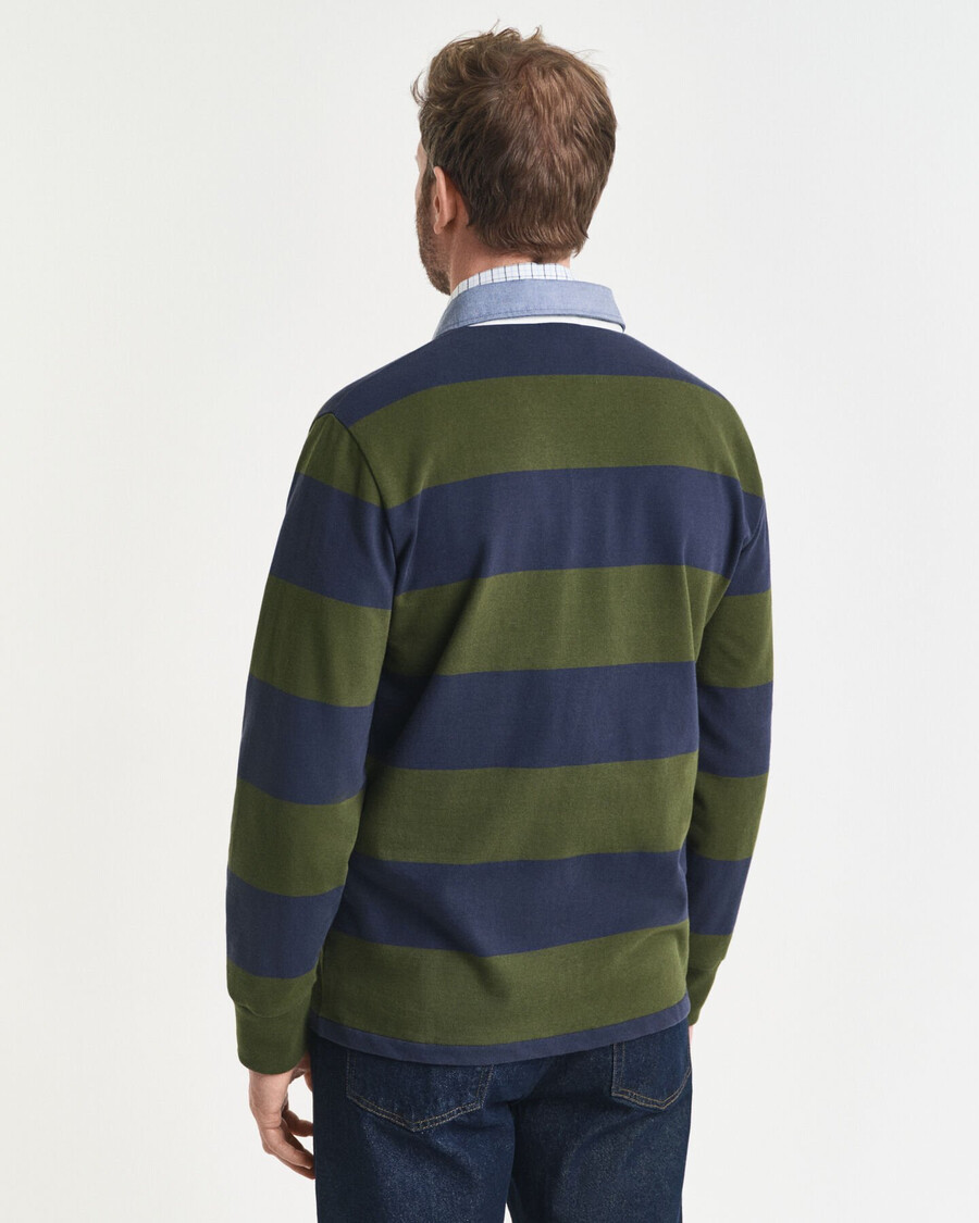 kołnierz chambray w paski heavy rugger - country green