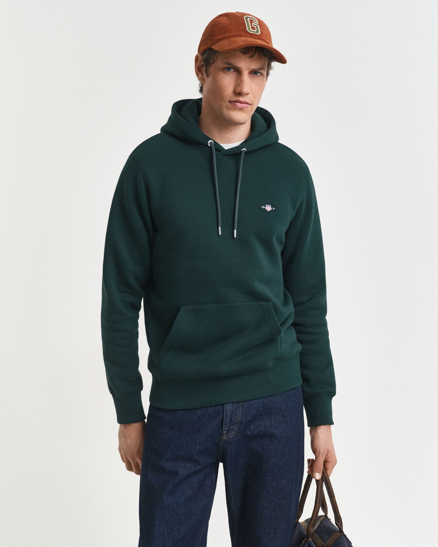 bluza z kapturem shield – tartan green