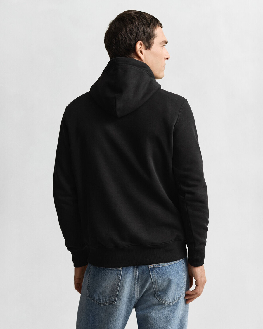bluza z kapturem shield – czarna