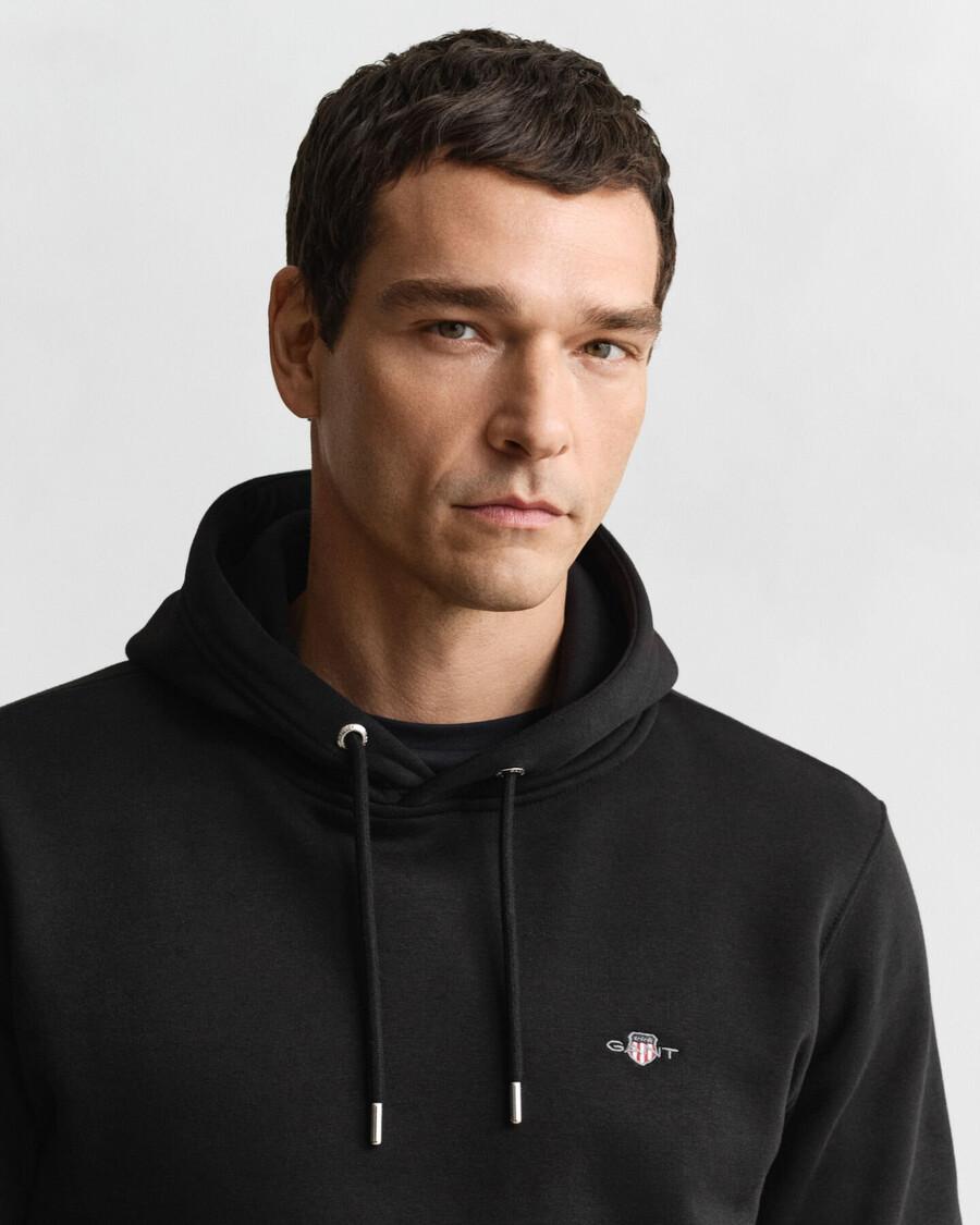 bluza z kapturem shield – czarna