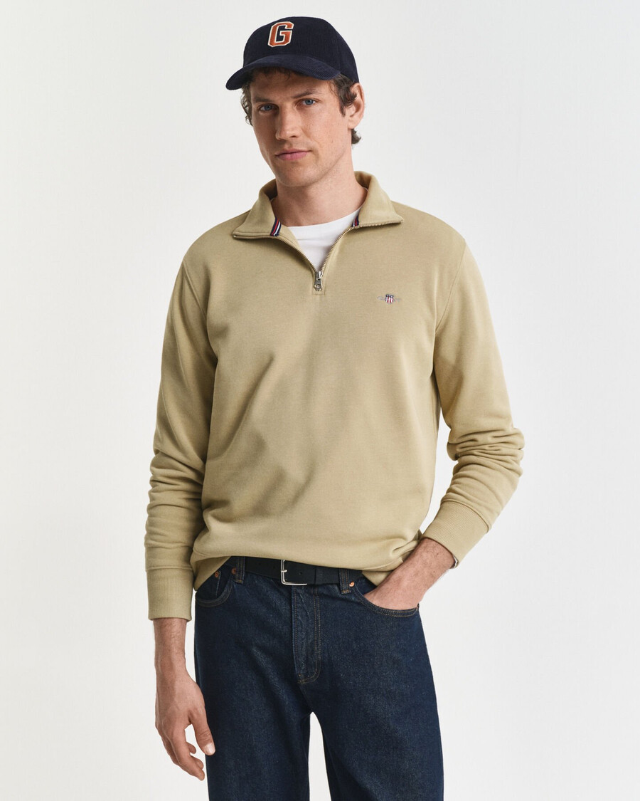 bluza shield halfzip – woody beige