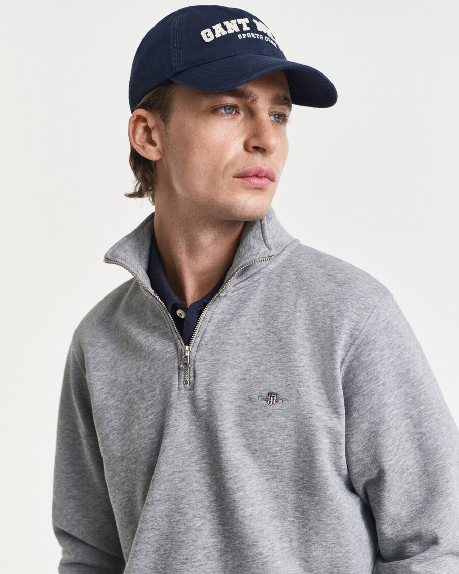 bluza shield halfzip – szary melanż