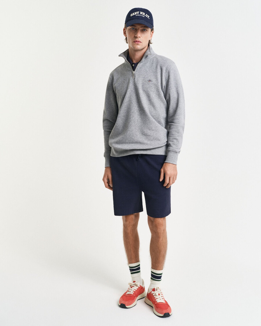 bluza shield halfzip – szary melanż