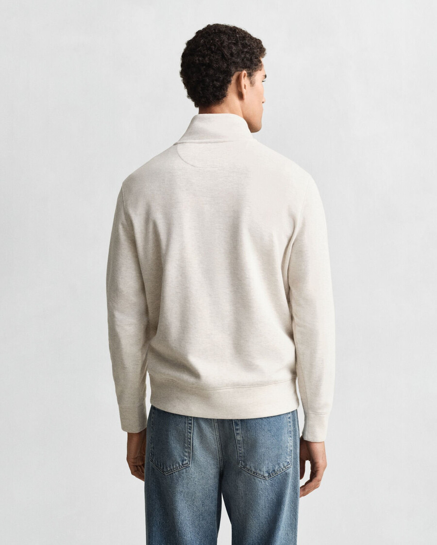 bluza z suwakiem light sacker rib halfzip – seed melange