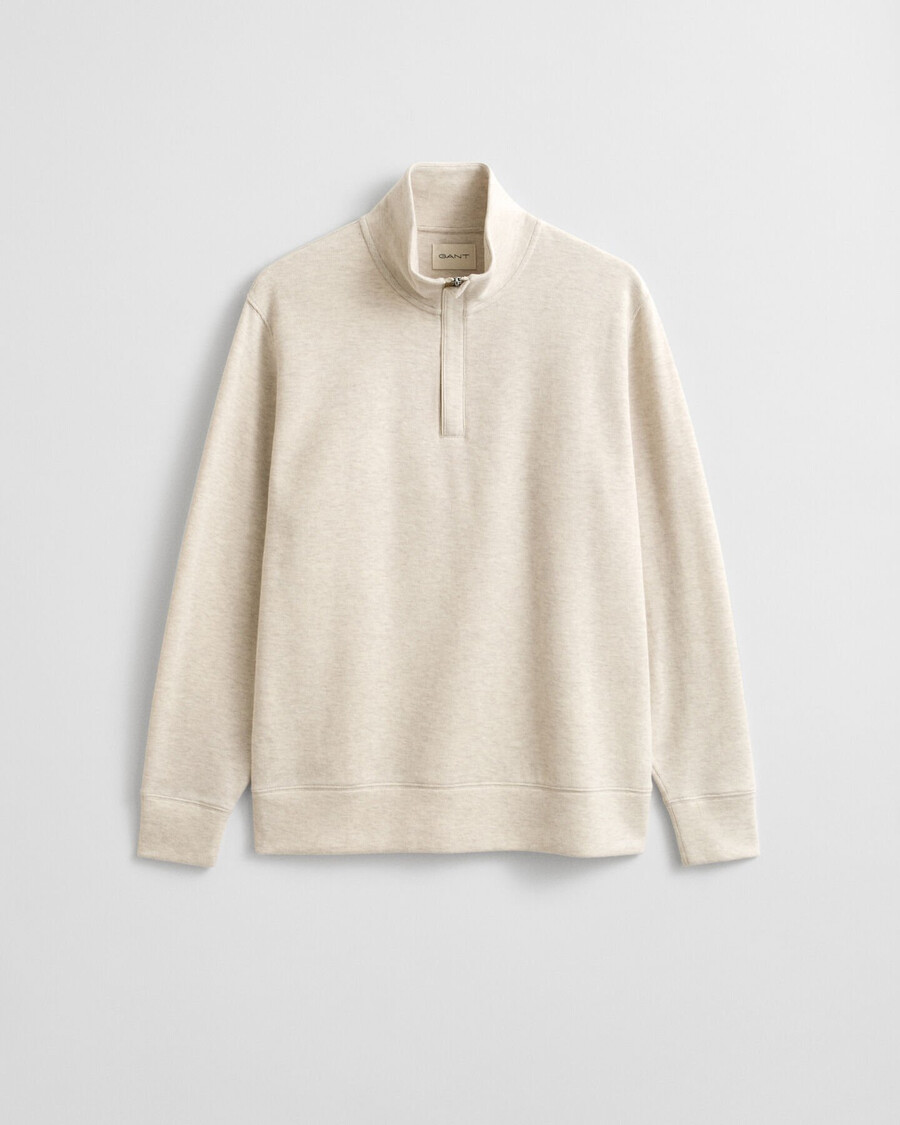 bluza z suwakiem light sacker rib halfzip – seed melange