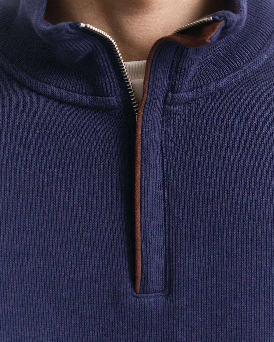 bluza sacker rib halfzip w kolorze perskim