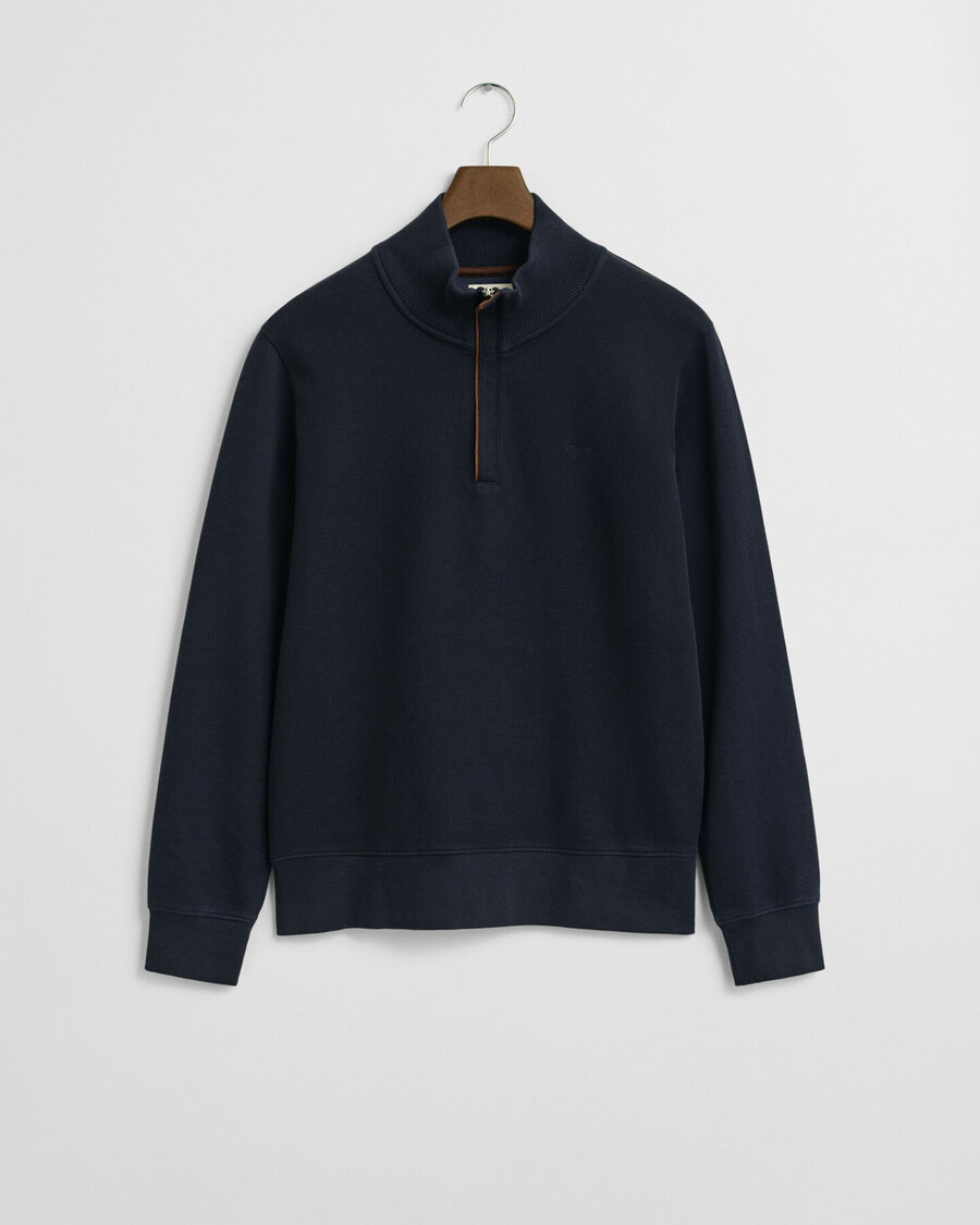 bluza sacker rib halfzip – wieczorowy błękit