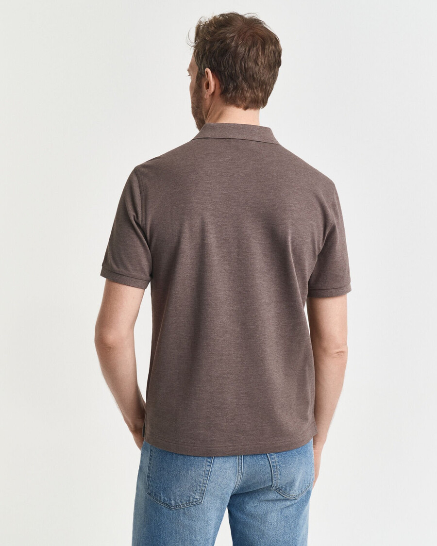 koszulka polo regular fit shield piqué – seawood melange