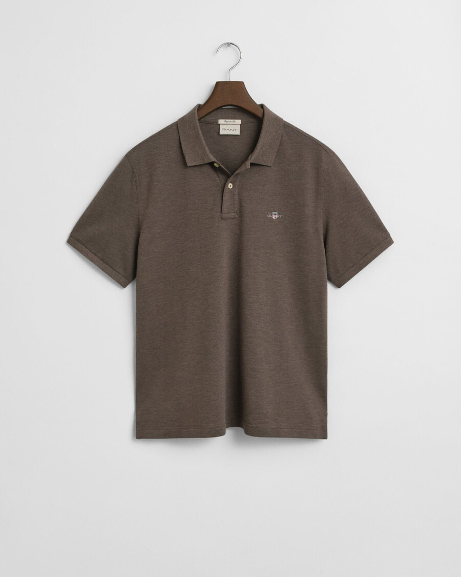 koszulka polo regular fit shield piqué – seawood melange