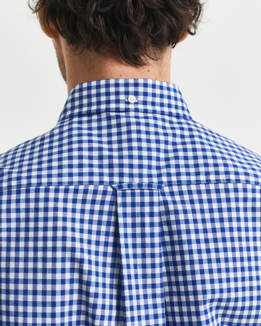 koszula poplinowa w kratkę gingham o regularnym kroju – college blue