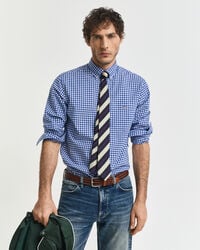 koszula poplinowa w kratkę gingham o regularnym kroju – college blue