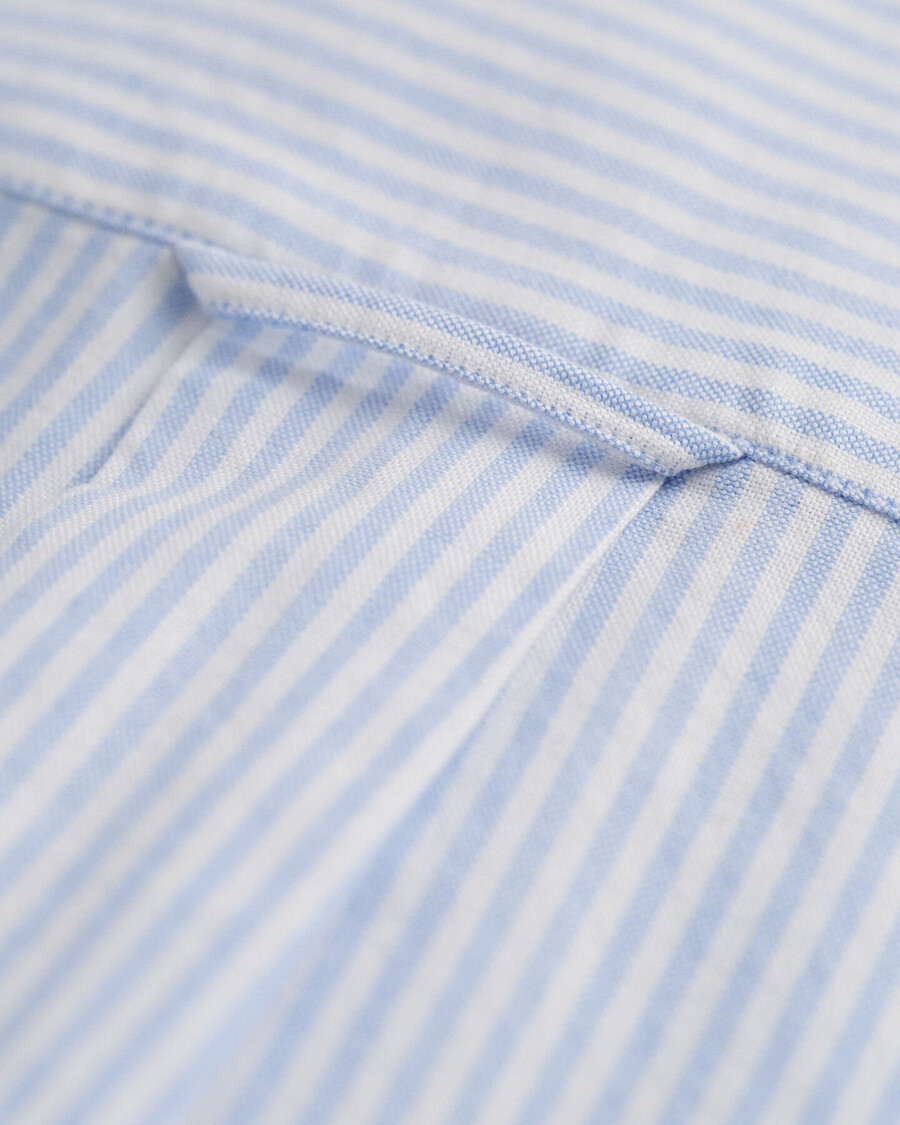 koszula banker stripe classic oxford o regularnym kroju – jasnoniebieska