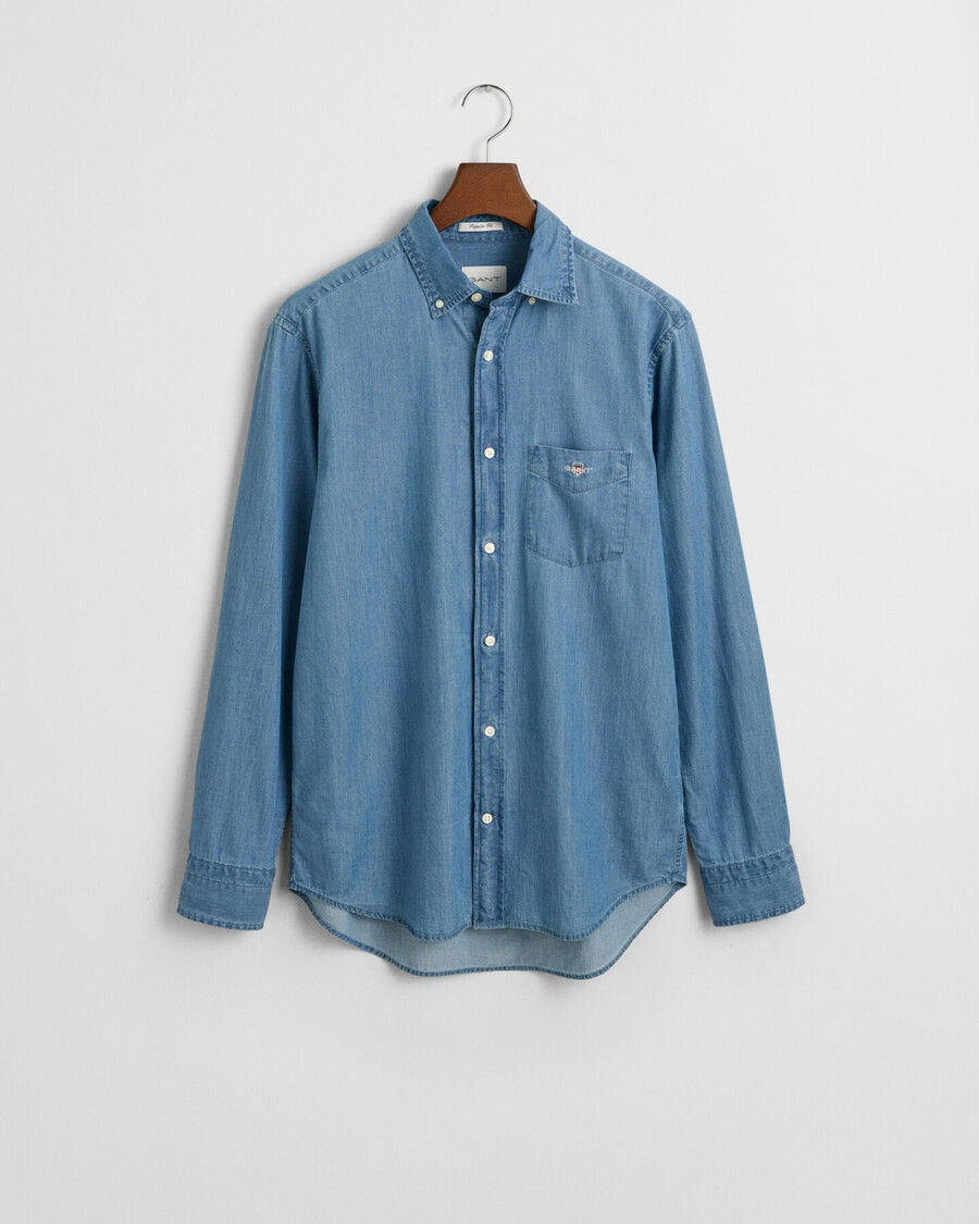koszula indigo regular fit – półjasnoniebieska