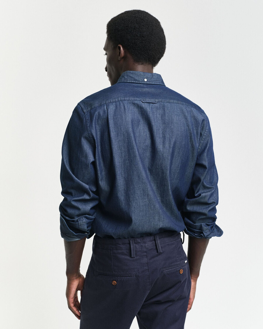 koszula slim fit indigo - ciemny indygo