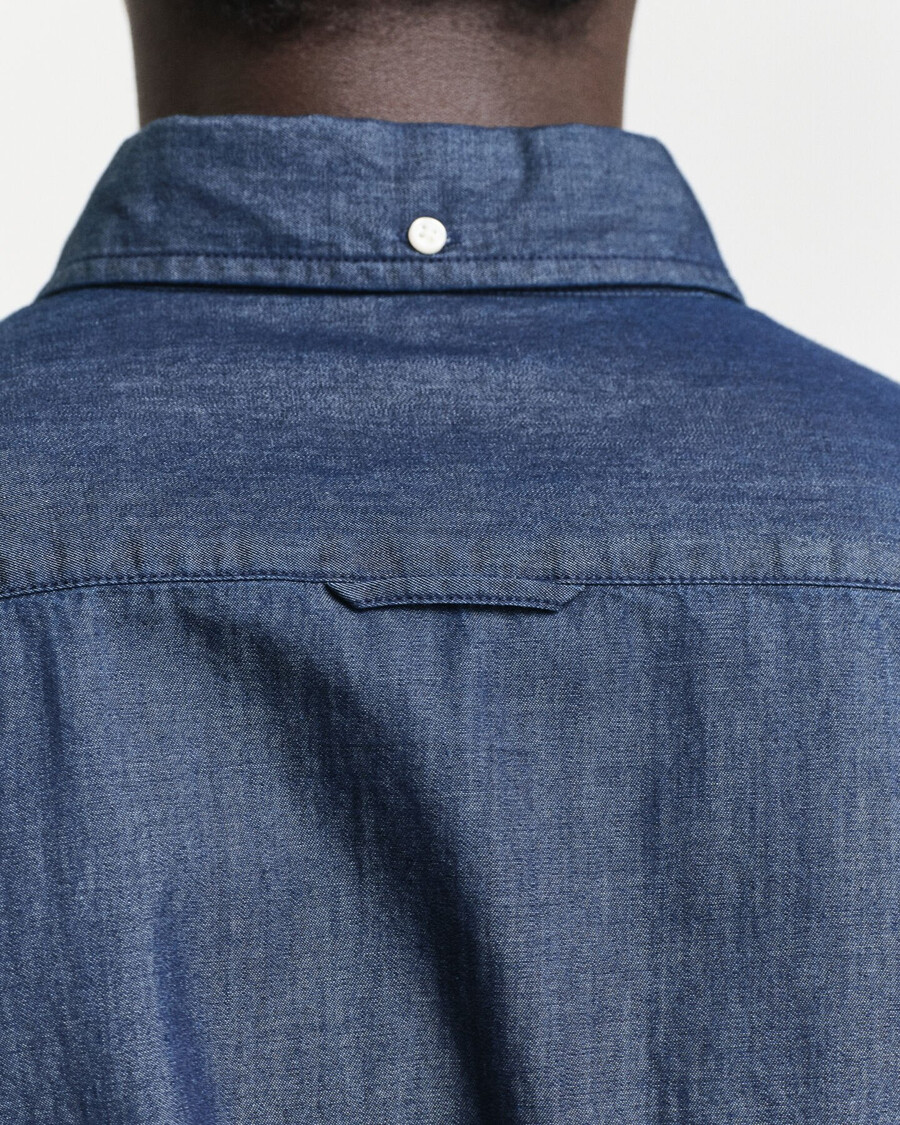 koszula slim fit indigo - ciemny indygo