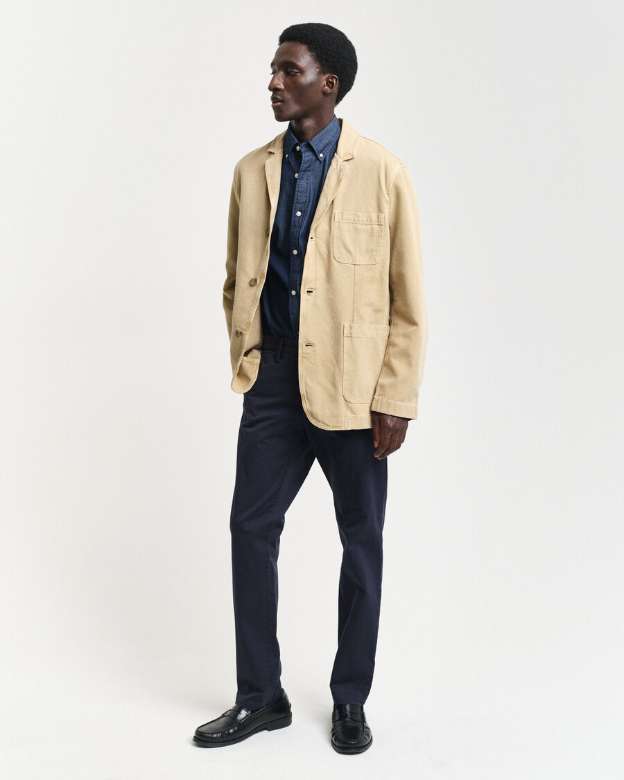 koszula slim fit indigo - ciemny indygo