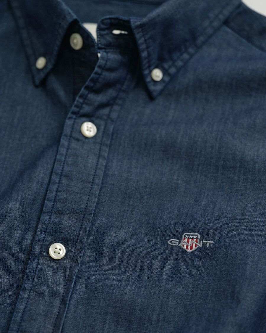 koszula slim fit indigo - ciemny indygo