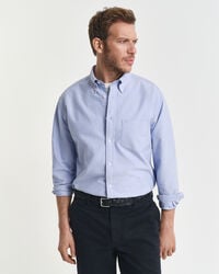 koszula oxford heritage o luźnym kroju – myosotis blue