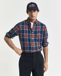 koszula z twillu w kratkę w kolorze indygo regular fit – indygo