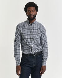 koszula gingham twill o regularnym kroju – granatowa