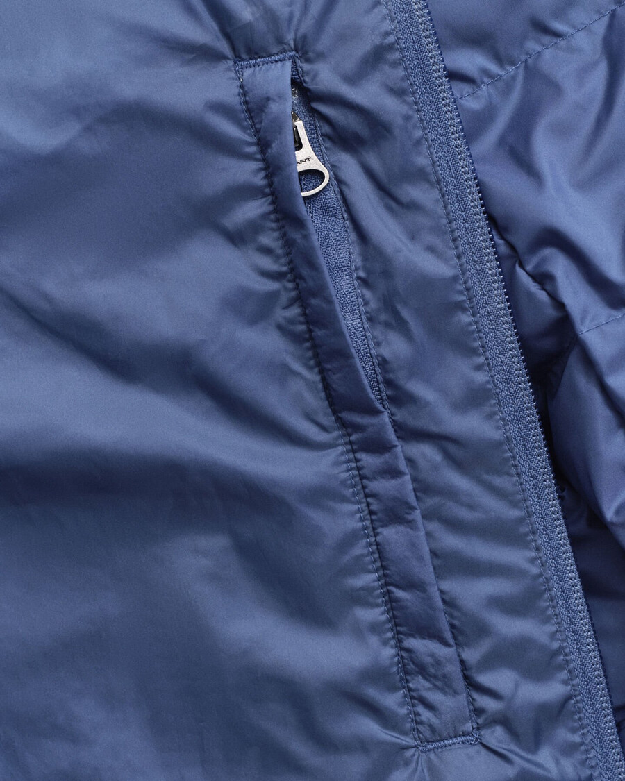 lekka kurtka puchowa – vintage blue