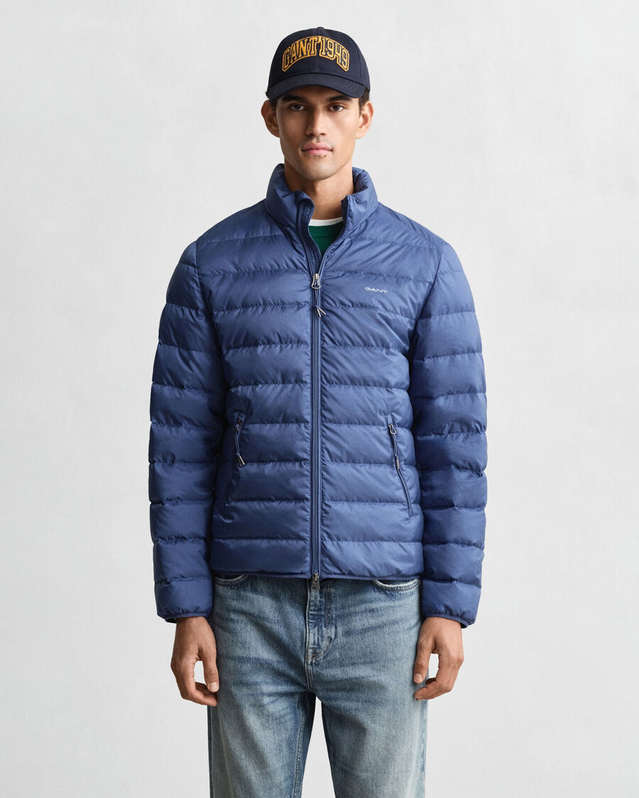 lekka kurtka puchowa – vintage blue