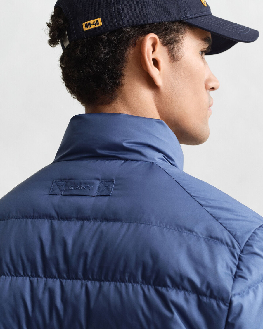 lekka kurtka puchowa – vintage blue