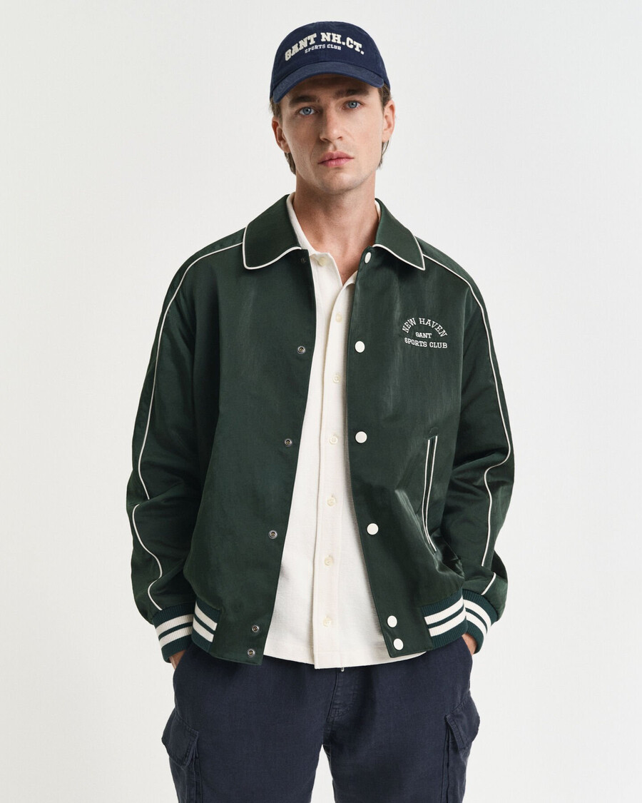 kurtka sport club varsity – tartan green