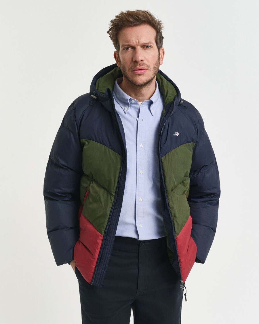 kurtka active cloud w blokach kolorów – wieczorowy błękit