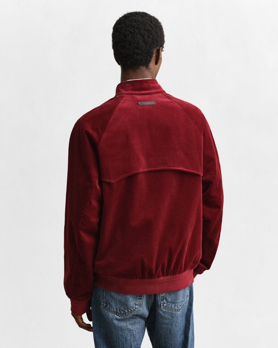 kurtka harrington z sztruksu – plumped red