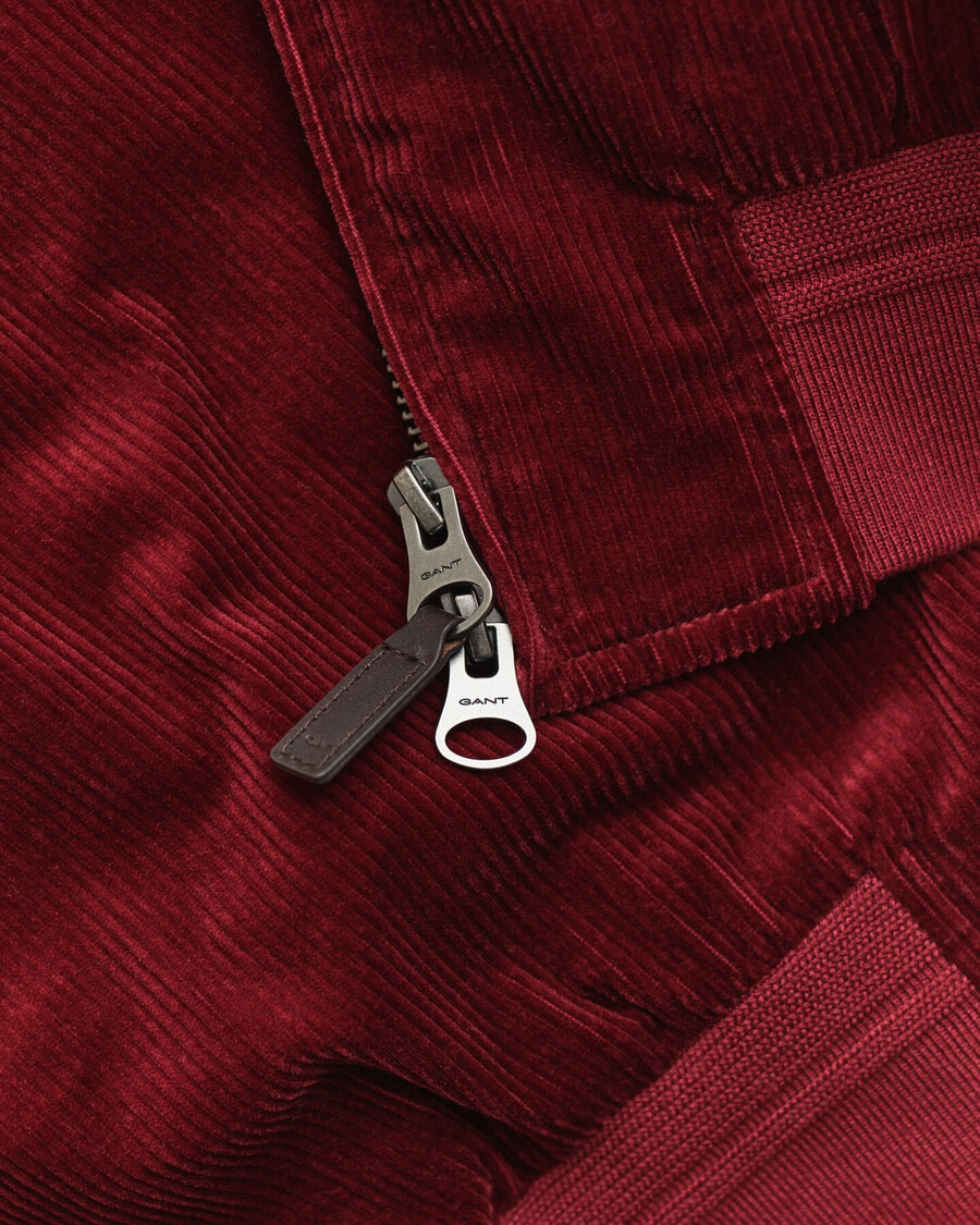 kurtka harrington z sztruksu – plumped red