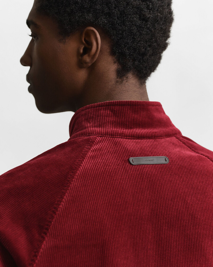 kurtka harrington z sztruksu – plumped red
