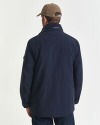 kurtka double mid length - wieczorowy błękit