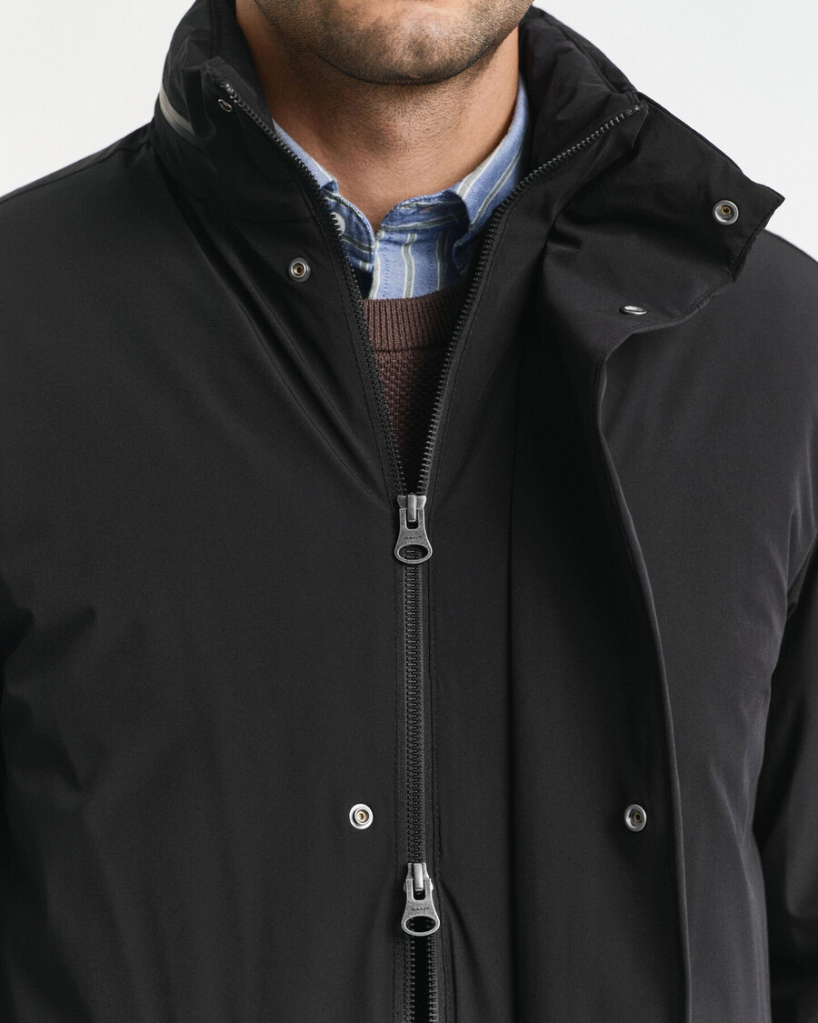 kurtka double mid length - czarna
