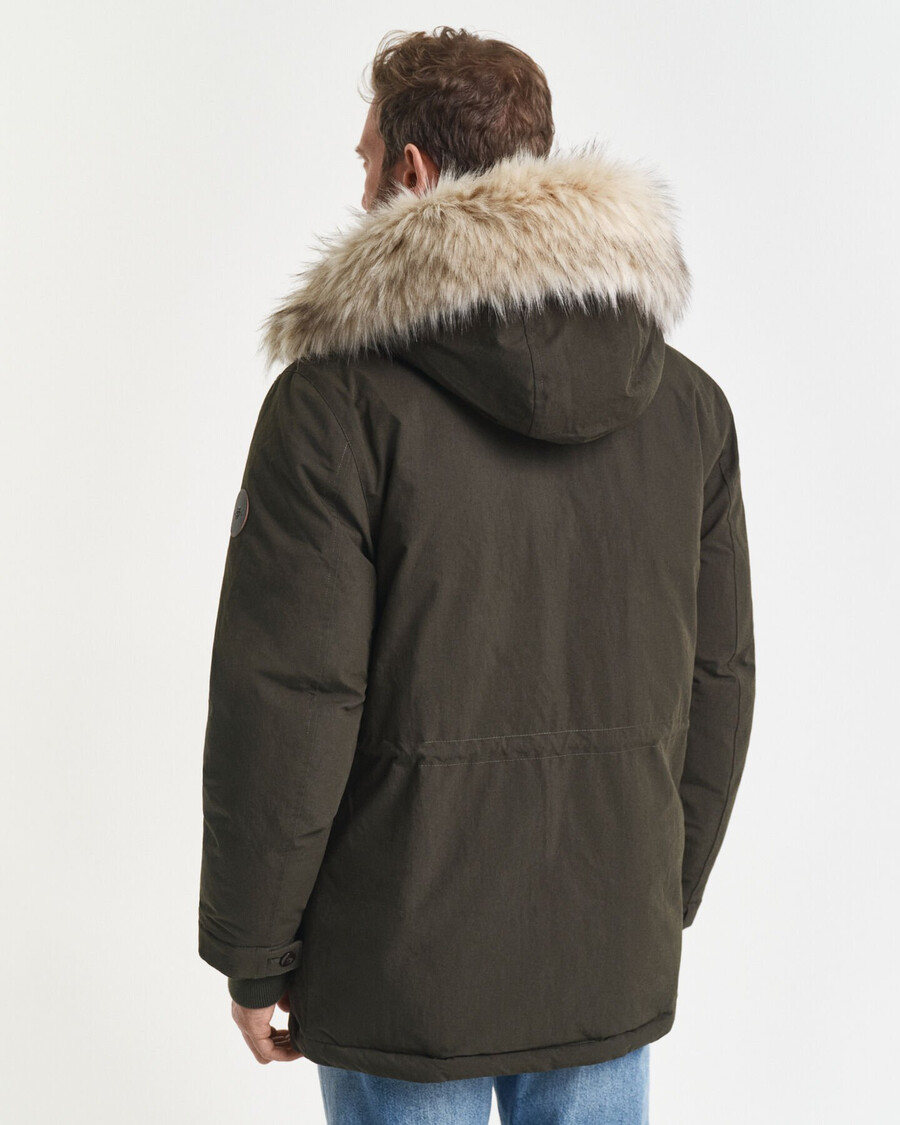 parka ocieplana - ciemna zieleń mchu